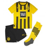 Borussia Dortmund Jude Bellingham #22 Fußballbekleidung Heimtrikot Kinder 2022-23 Kurzarm (+ kurze hosen)